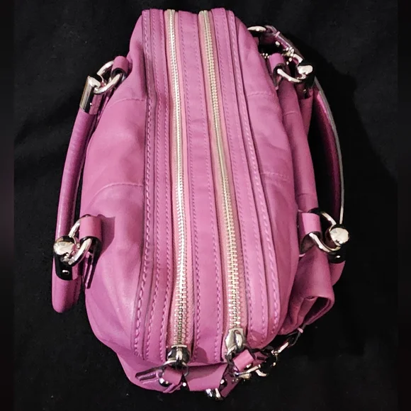 Coach Kristen Orchid Purple Leather Satchel/Shoulder Bag - Picture 5 of 16